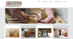 Desktop Screenshot of holz-baumann.com