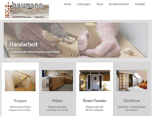Tablet Screenshot of holz-baumann.com